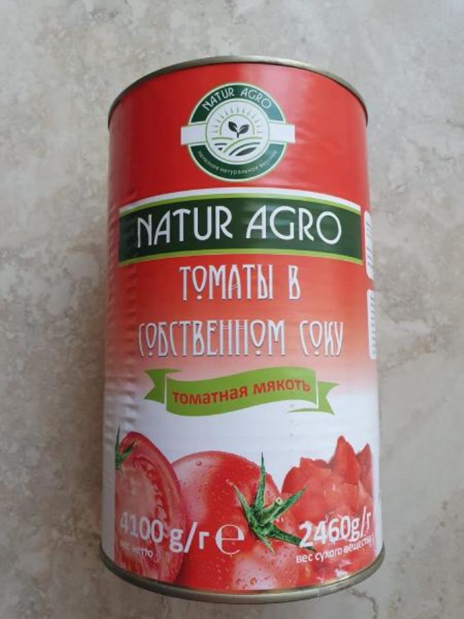 Тoматы резаные в coбcтвeннoм сoкy в бaнкаx НоReCa